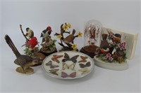 Butterfly Taxidermy & Bird Figurines