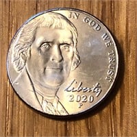 2020 P Jefferson Nickel Coin - Brilliant