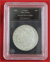 1890  Morgan silver dollar