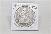 1845P Seated Liberty Dollar