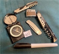 COMPASS, LIGHTER, KNIVES GROUP
