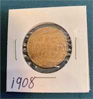 1908 ONE CENT