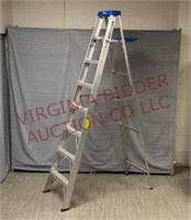 Werner 8' Aluminum Step Ladder - 250 lb Capacity