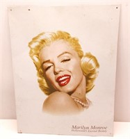 Metal Marylyn Monroe Sign 16"x12.5"