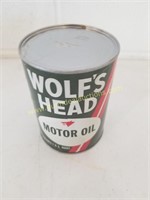 Wolfs Head Oil 1 Qt Can (Paper)