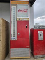 coke machine - runs - old bottle type - gets cold