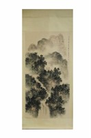 Chinese Ink Color Landscape Painting