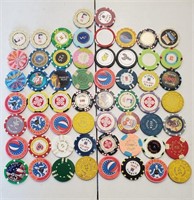 58 Foreign, Cruise And Advertising Casino Chips