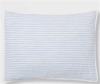 1 Standard Reversible Cotton Stripe Quilt Sham