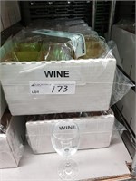 2 Boxes of 18 Wine Glasses