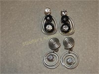 2 pr Jeff Lieb clip earrings