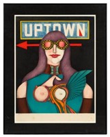 Uptown, Lithograph by Richard Lindner.