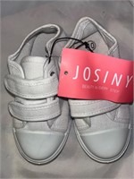 NEW-JOSINY childrens white tennis shoes size 10