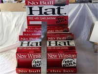 New Winston NO BULL Cap Lot with Display
