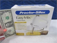 New Proctor Silex EasyMix Hand Electric Mixer