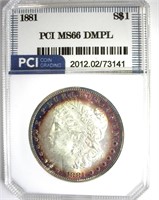 1881 Morgan MS66 DMPL LISTS $32500