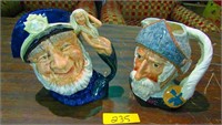 2 Royal Doulton Mugs - Don Quixote & Old Salty