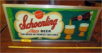 Schoenling Beer Sign, Lighted, 12"x 26"- Works