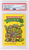 1989 TOPPS TMNT SQUAD STICKERS PSA 8 CARD