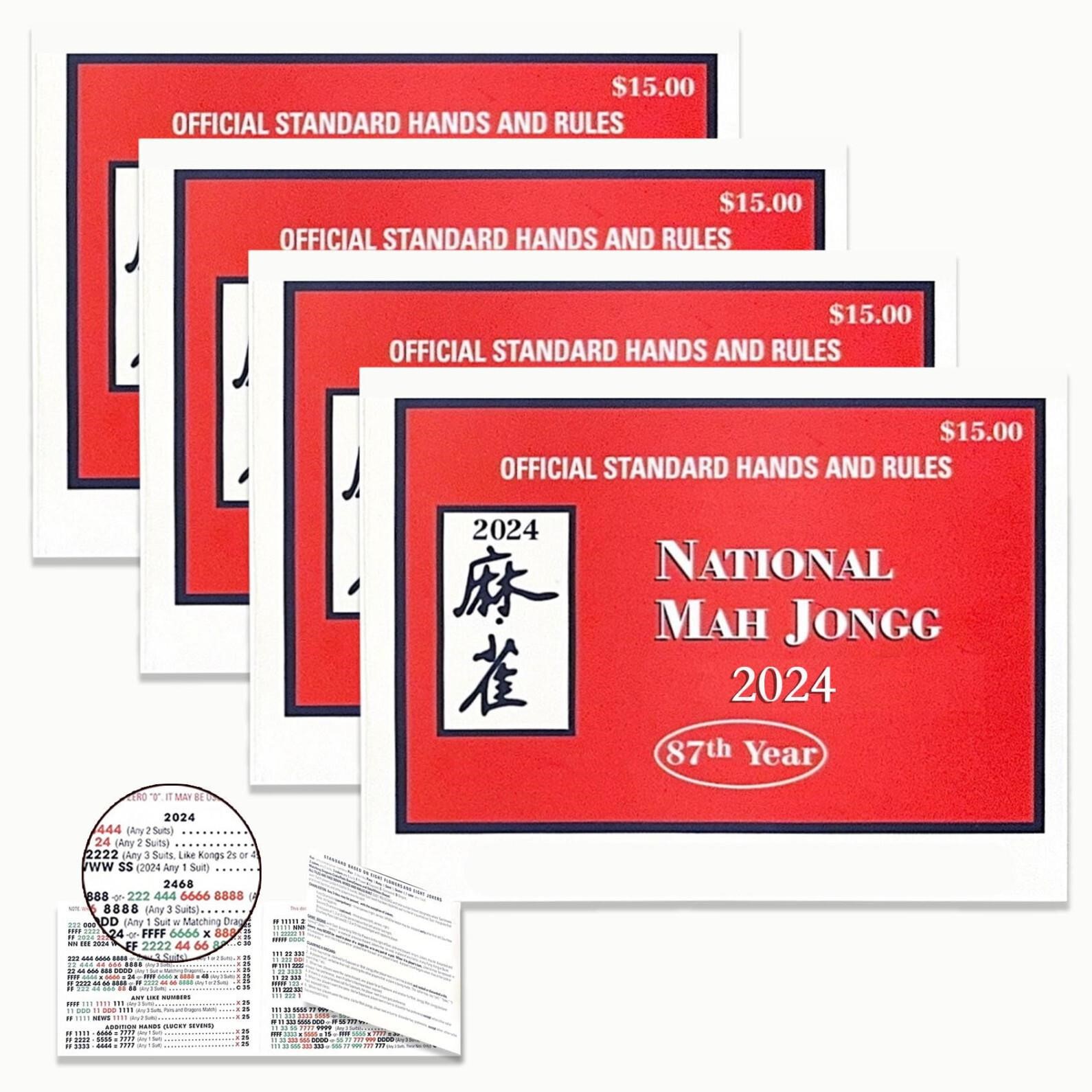 UDAONE National Mah Jongg 2024 Large Size Card - M