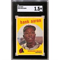 1959 Topps Hank Aaron Sgc 1.5