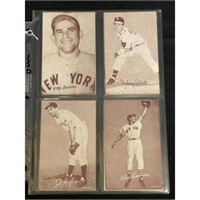 (8) 1950's Baseball Exhibit Cards