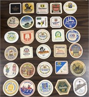 30 Vtg German Beer Coasters