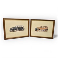 1 of 4 CTG Lithographs -1930 The Dodge Eight, Desc