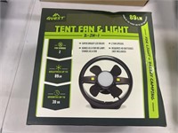 Quest Tent Fan and Light
