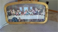 GOLD FRAMED PICTURE OF THE LAST SUPPER