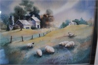 Brenda Tustian Original Watercolor Sheep