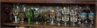 49 +/-pcs Collection of Cordial Glasses