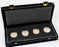 Coin Set of 4 Gem BU O-Mint Morgan Silver Dollars