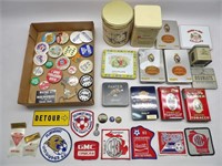 Tobacco Tins & Pinback Buttons