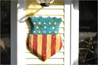 Carved and Painted Patriot Shield