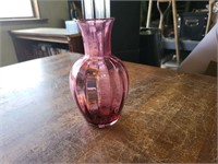 Purple glass vase