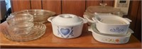 Corning Ware, Fire King, Pyrex  Dishes