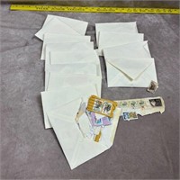 Envelopes filled stamps