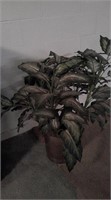 large fake potted plant