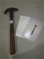 Farriers driving hammer rectangle face