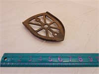 Antique Iron Trivet Cast Iron