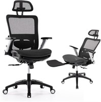 Ergonomic Mesh Office Chair with Footrest