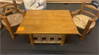 Tiny Doll Size Wooden Table & Chair