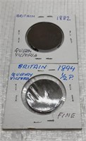 1882-1894 British Coins