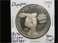 1983 S OLYMPIC SILVER DOLLAR 90% GEM PROOF