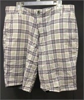 Nwt Old Navy Reversible Shorts Sz 36 Grey/plaid