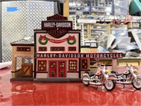 Harley Davidson plant Snow village, figurine