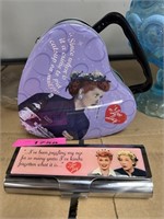 I LOVE LUCY HEART LUNCHBOX & EYEGLASSES CASE