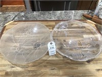 2 Glass Platters