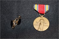 World War II Victory Medal and a Pair of Van Dell